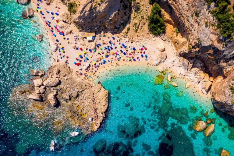 Cala,Goloritze,View,From,Above.,Cala,Mariolu,Famous,Beach